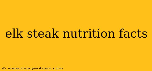 elk steak nutrition facts