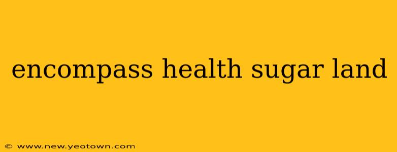 encompass health sugar land