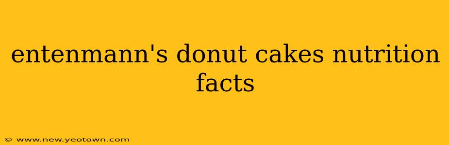 entenmann's donut cakes nutrition facts