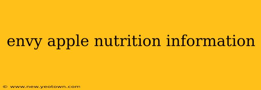 envy apple nutrition information