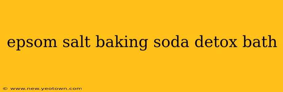 epsom salt baking soda detox bath