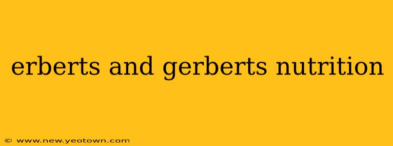 erberts and gerberts nutrition