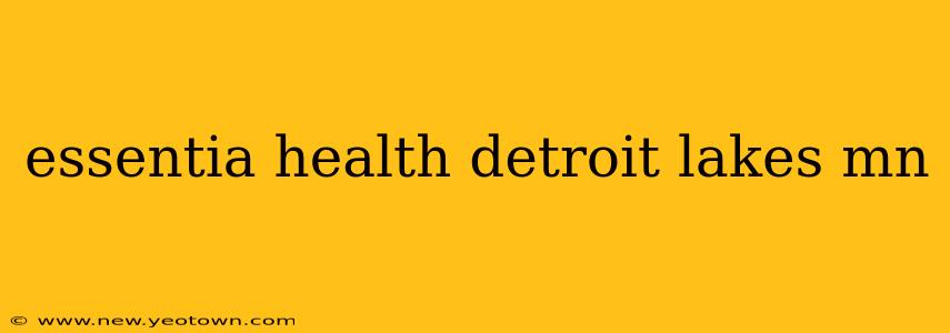 essentia health detroit lakes mn