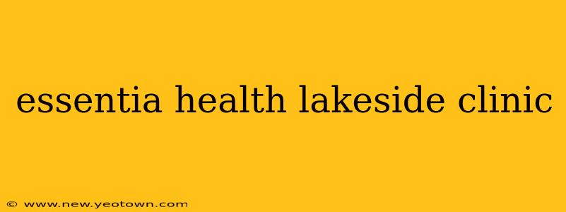 essentia health lakeside clinic