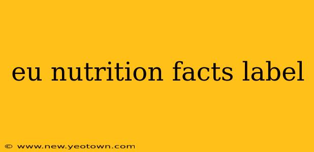 eu nutrition facts label