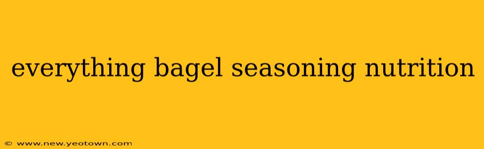 everything bagel seasoning nutrition