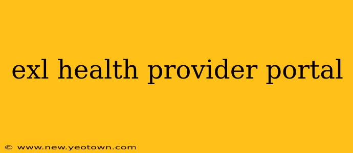 exl health provider portal