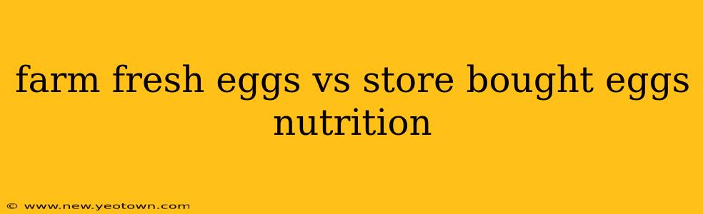 farm fresh eggs vs store bought eggs nutrition