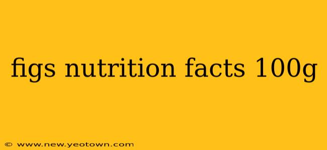 figs nutrition facts 100g