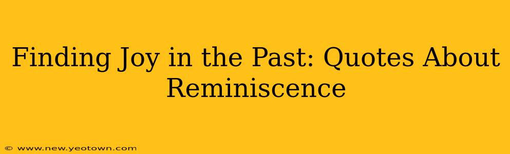 Finding Joy in the Past: Quotes About Reminiscence
