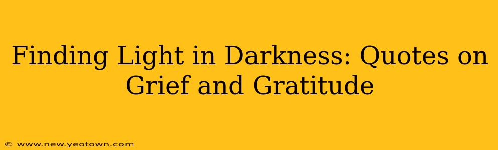 Finding Light in Darkness: Quotes on Grief and Gratitude