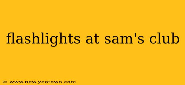 flashlights at sam's club
