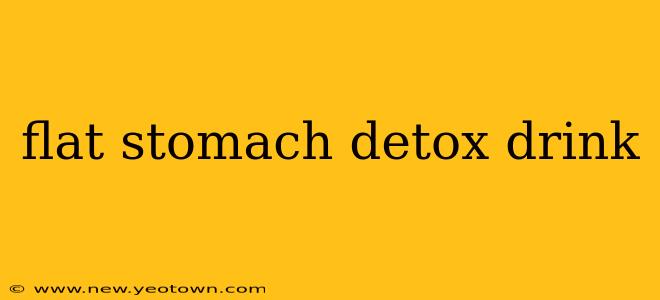 flat stomach detox drink