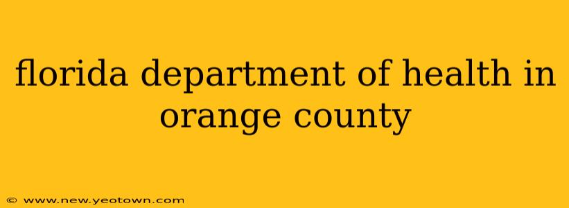 florida department of health in orange county