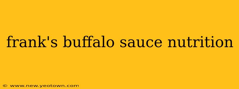 frank's buffalo sauce nutrition