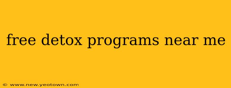 free detox programs near me