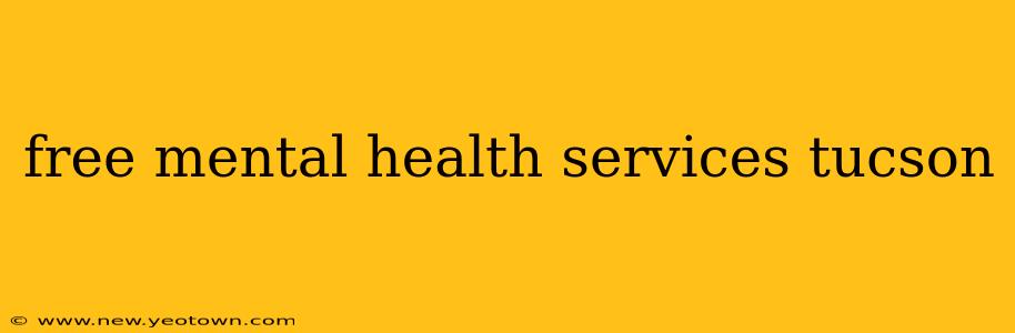 free mental health services tucson