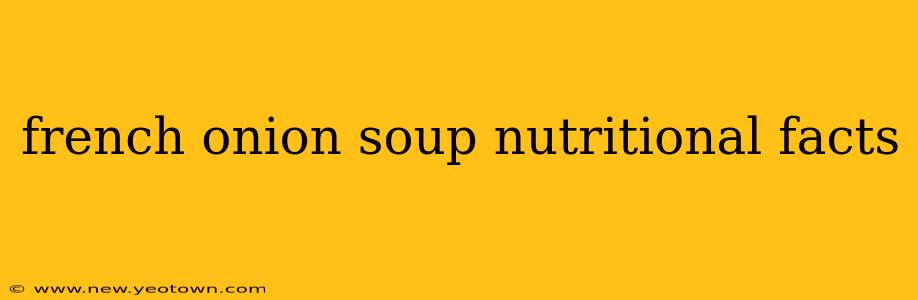 french onion soup nutritional facts