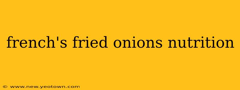 french's fried onions nutrition