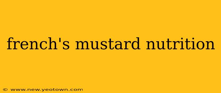 french's mustard nutrition
