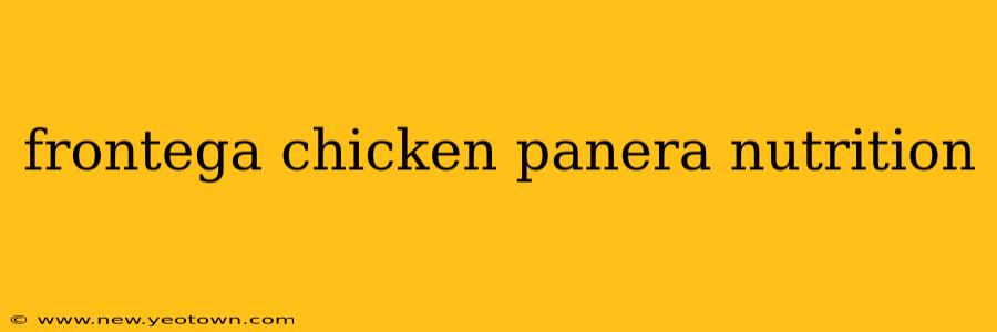 frontega chicken panera nutrition