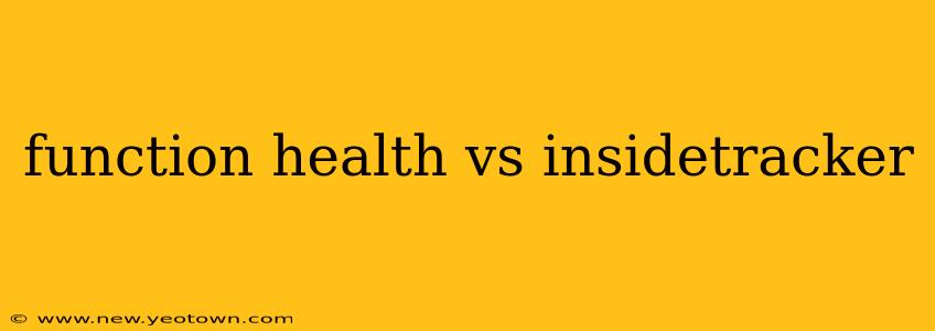function health vs insidetracker