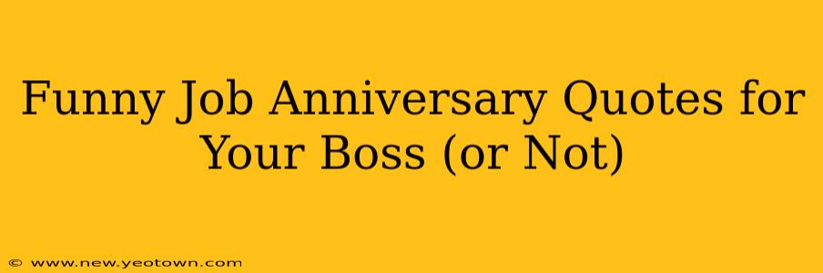 Funny Job Anniversary Quotes for Your Boss (or Not)