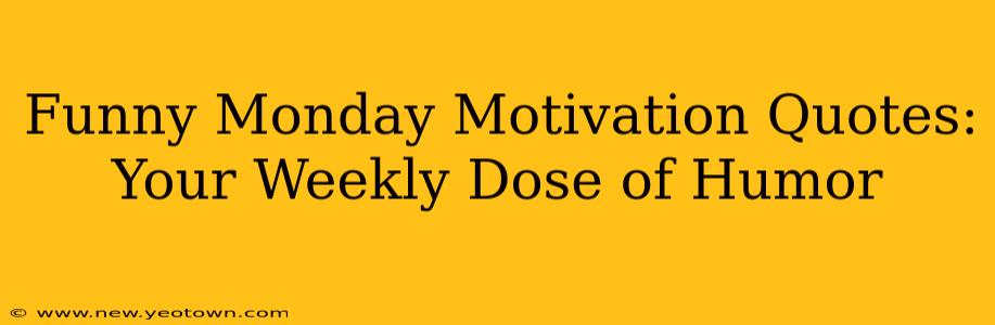 Funny Monday Motivation Quotes: Your Weekly Dose of Humor