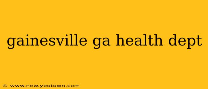 gainesville ga health dept