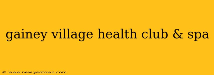 gainey village health club & spa