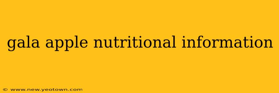 gala apple nutritional information