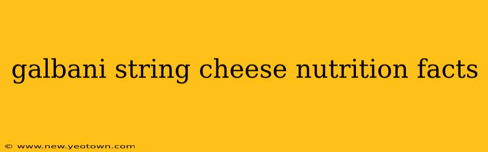 galbani string cheese nutrition facts