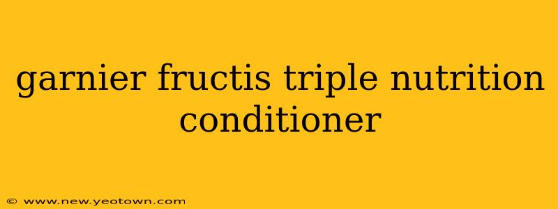garnier fructis triple nutrition conditioner