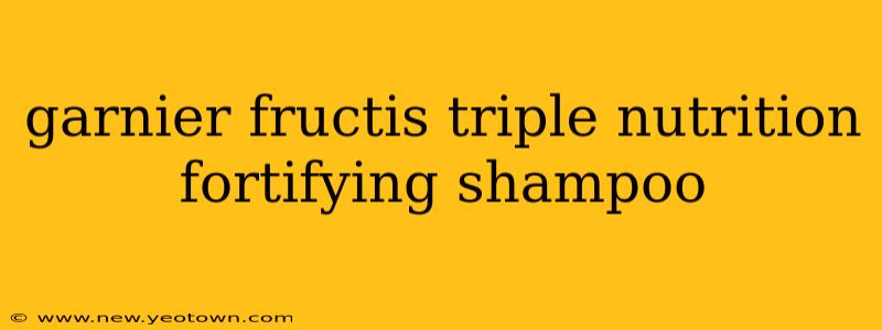 garnier fructis triple nutrition fortifying shampoo