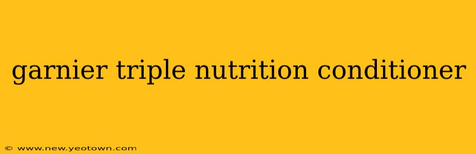 garnier triple nutrition conditioner
