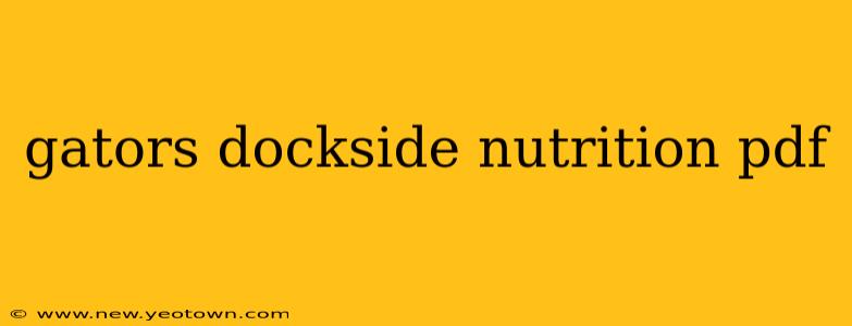 gators dockside nutrition pdf