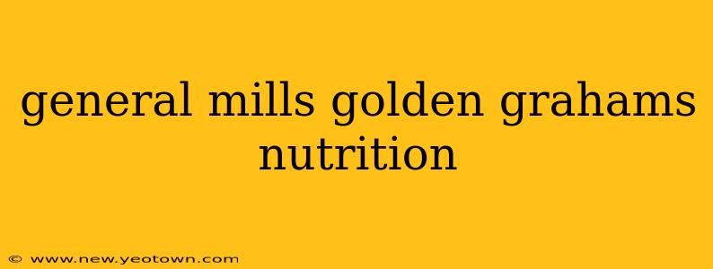 general mills golden grahams nutrition