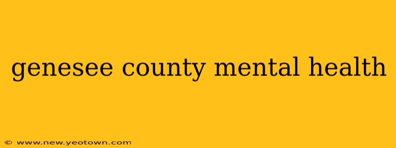genesee county mental health