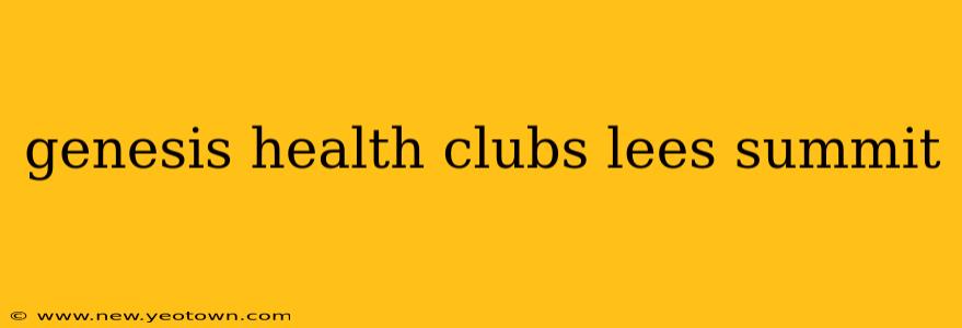 genesis health clubs lees summit