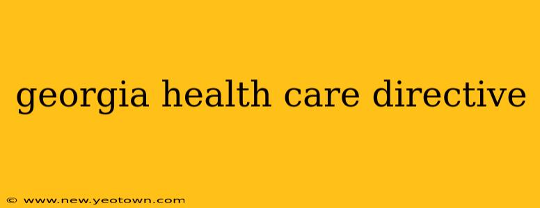 georgia health care directive
