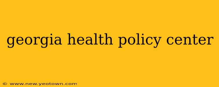 georgia health policy center