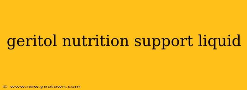 geritol nutrition support liquid