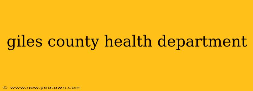 giles county health department