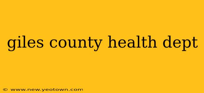giles county health dept