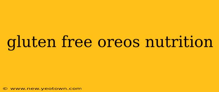 gluten free oreos nutrition