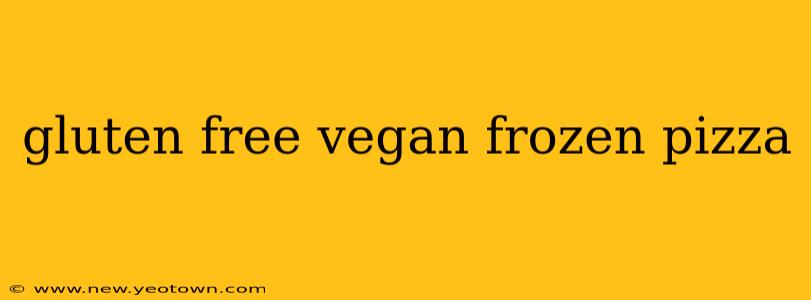 gluten free vegan frozen pizza