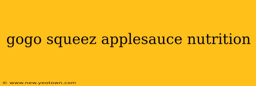 gogo squeez applesauce nutrition