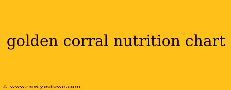 golden corral nutrition chart
