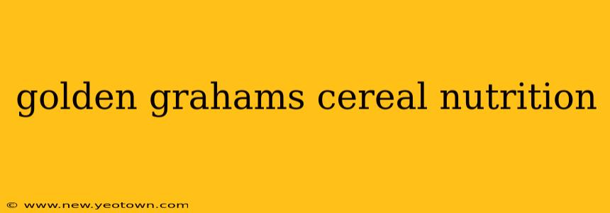 golden grahams cereal nutrition