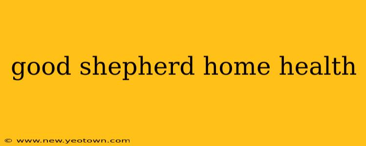 good shepherd home health